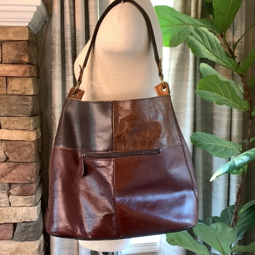 Ameri Leather vintage multi colored leather purse